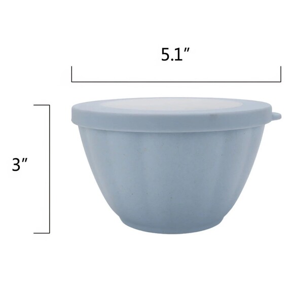 Pioneer Woman 8-Piece Melamine Prep Bowl Set Lids Nest for Storage Kitchen Gift - Picture 12 of 16